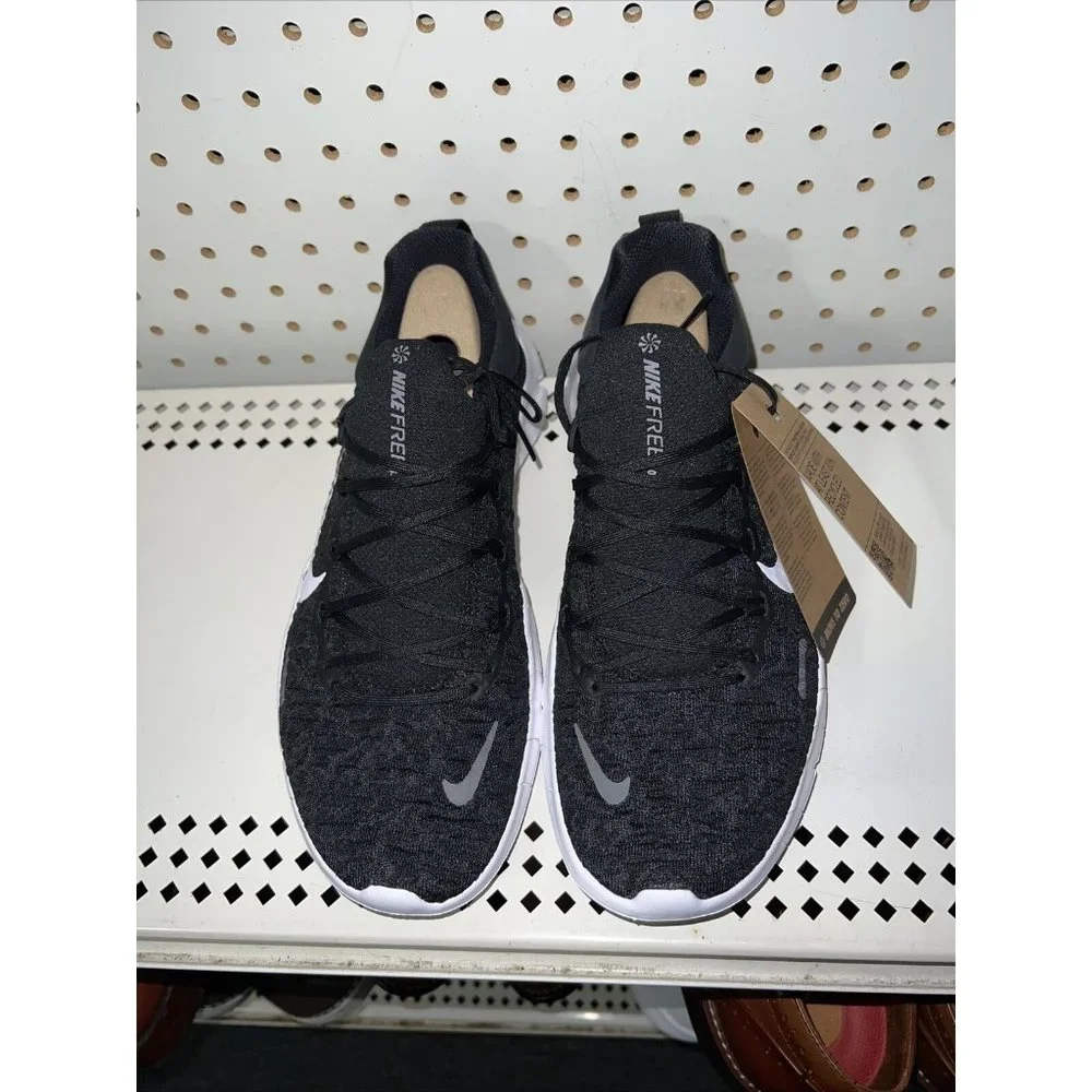 Nike Free RN 5.0 Next Nature Womens Athletic Running Shoes Size 8 Black White - Picture 4 of 8